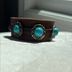 Turquoise and Silver Women's Bracelet